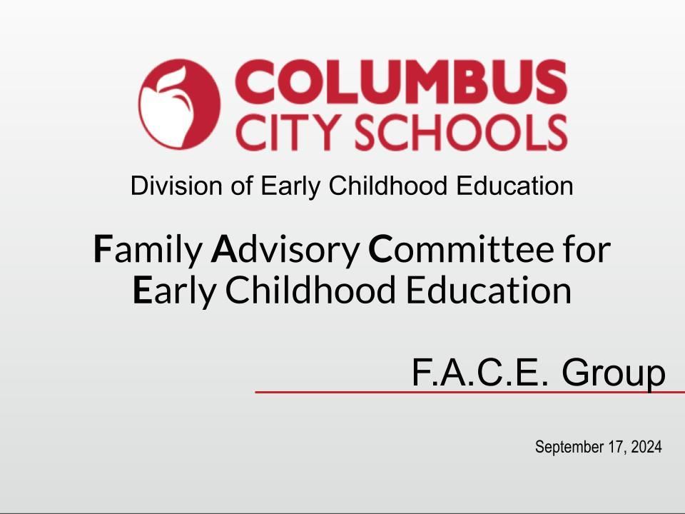 FACE September Meeting